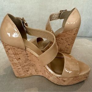Stylish Tan Wedge Sandals